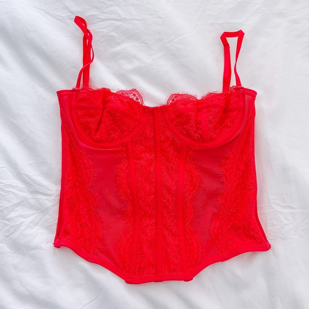 Out from under modern love corset small pink